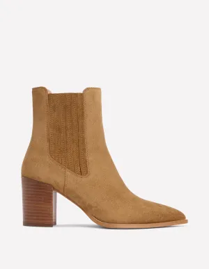 Point Casual Ankle Boots-Caramel slip resistant upper