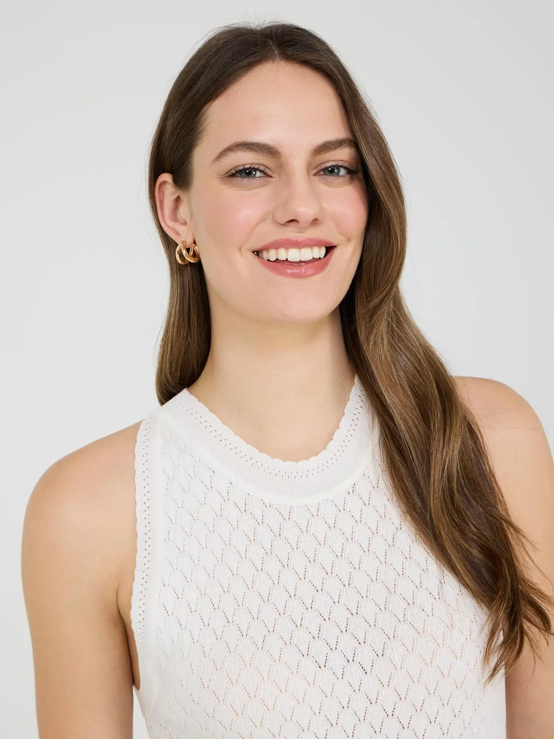Pointelle Knit Tank Top chill core