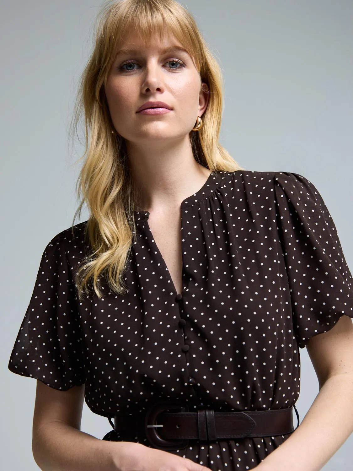 Polka Dot Midi Dress daily must-have