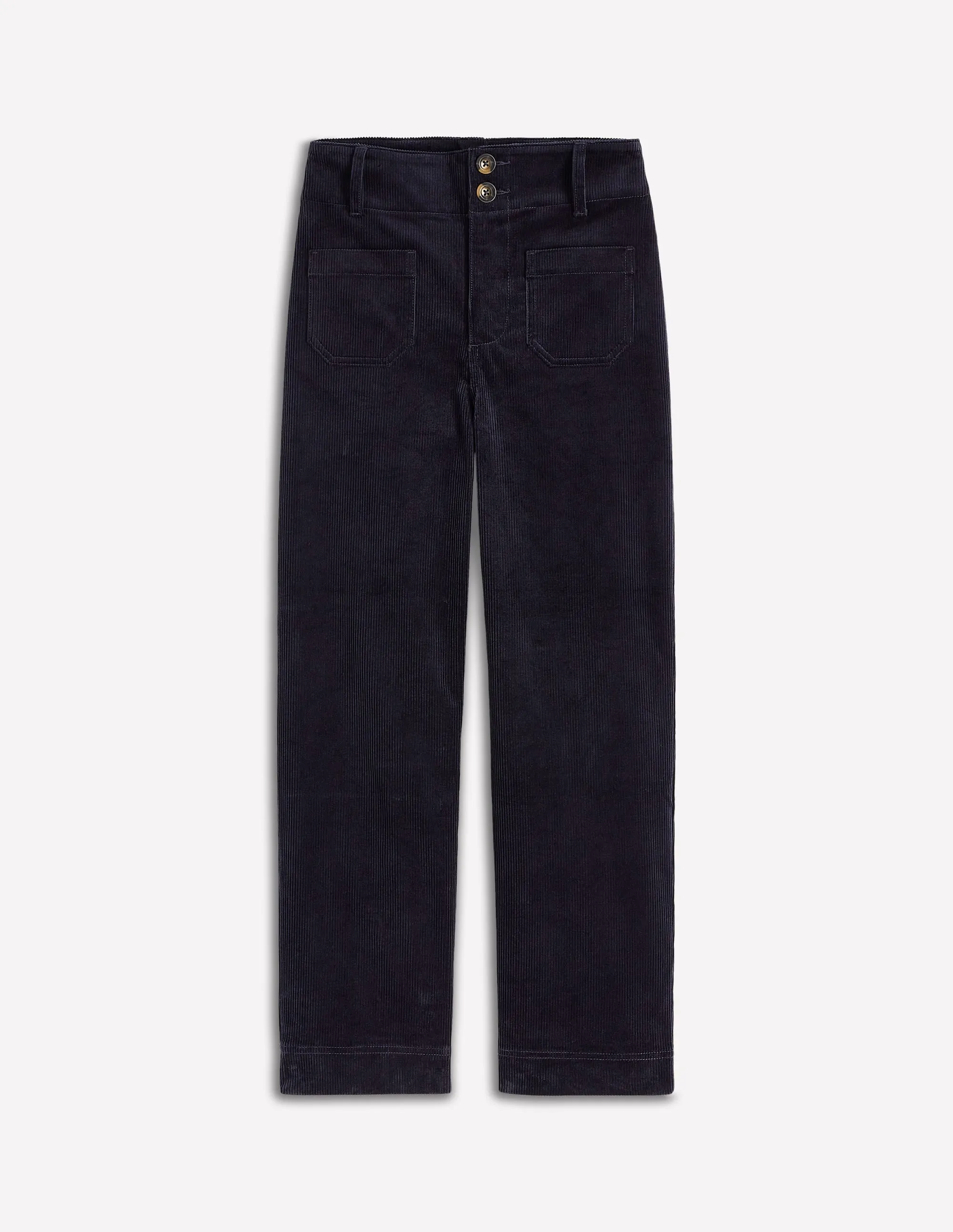 Primrose Cord Trousers-Navy eco dyeing