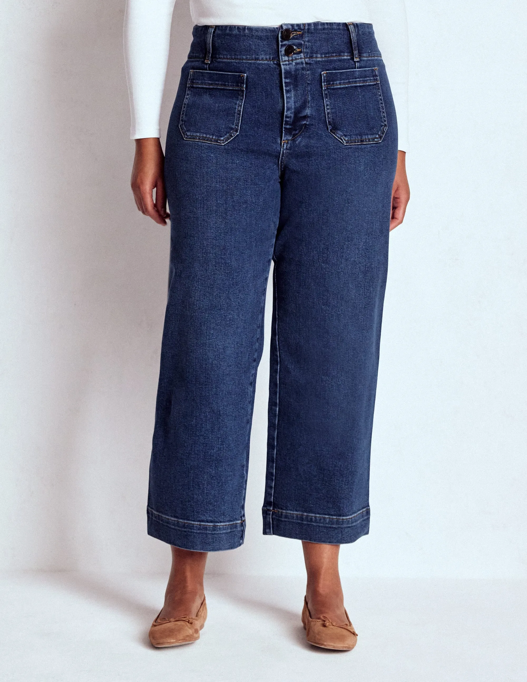 Primrose Patch Pocket Jeans-Mid Vintage trendy attitude