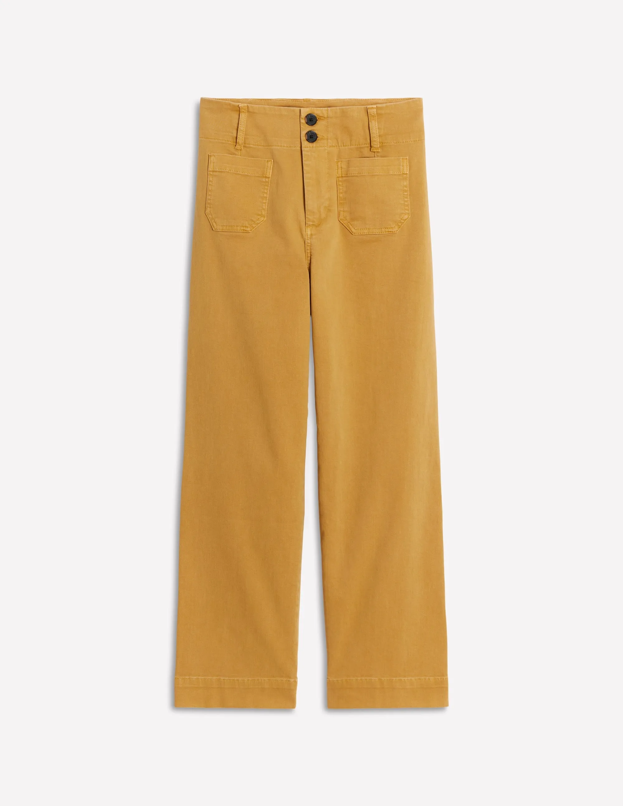 Primrose Patch Pocket Trousers-Golden Rye light layering