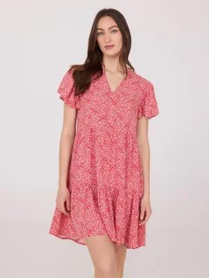 Printed Flutter Sleeve Mini Dress sweet romance