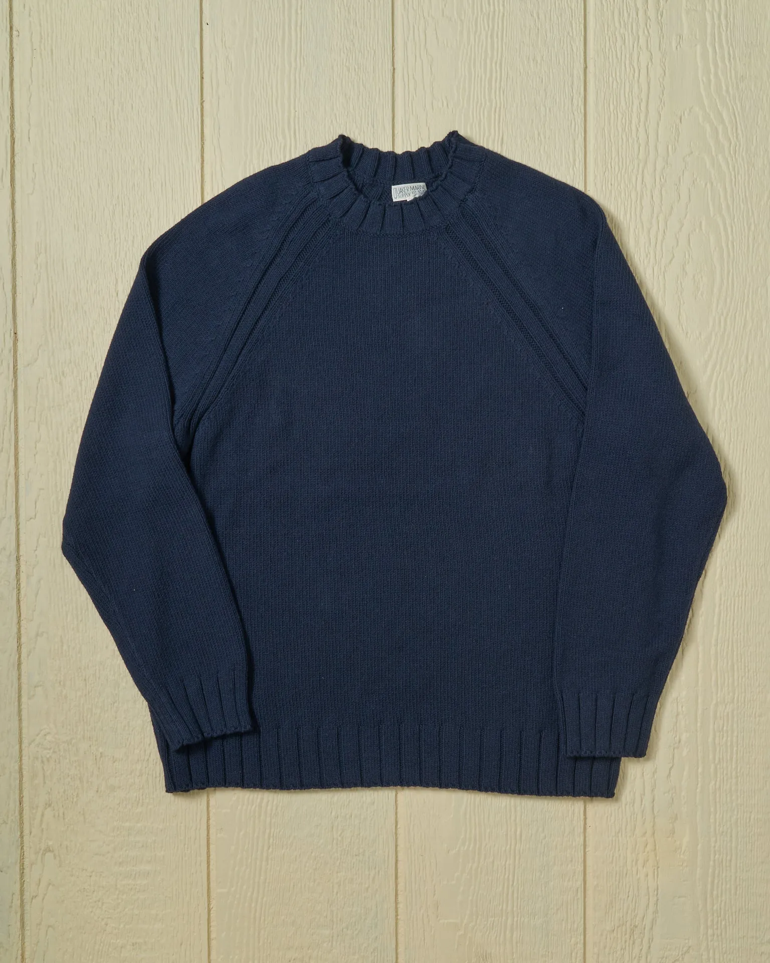 Quaker Crewneck Sweater in Navy neutral vibe