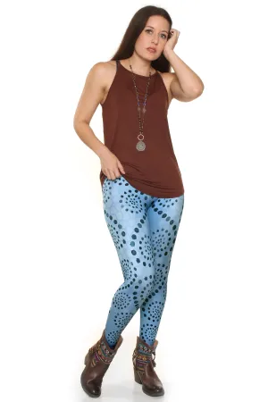 Radiant Swirls Leggings unisex shape