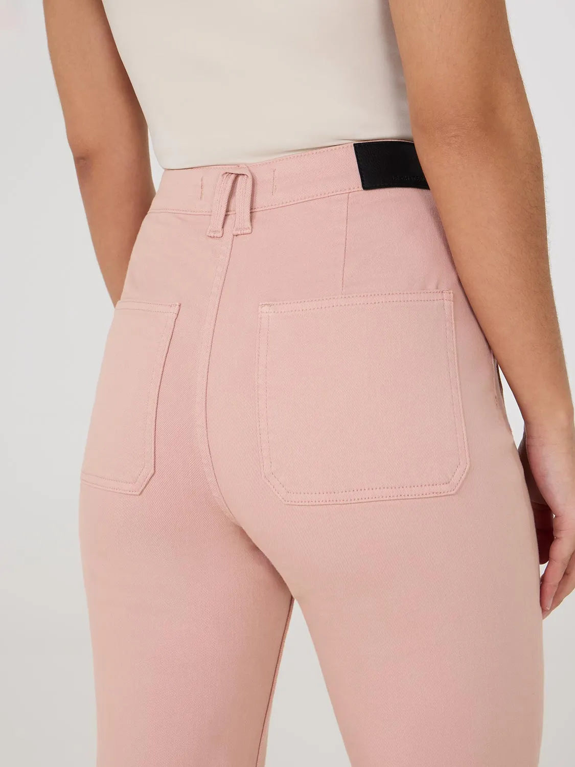 Raw Edge Cropped Straight-Leg Jeans vintage fashion