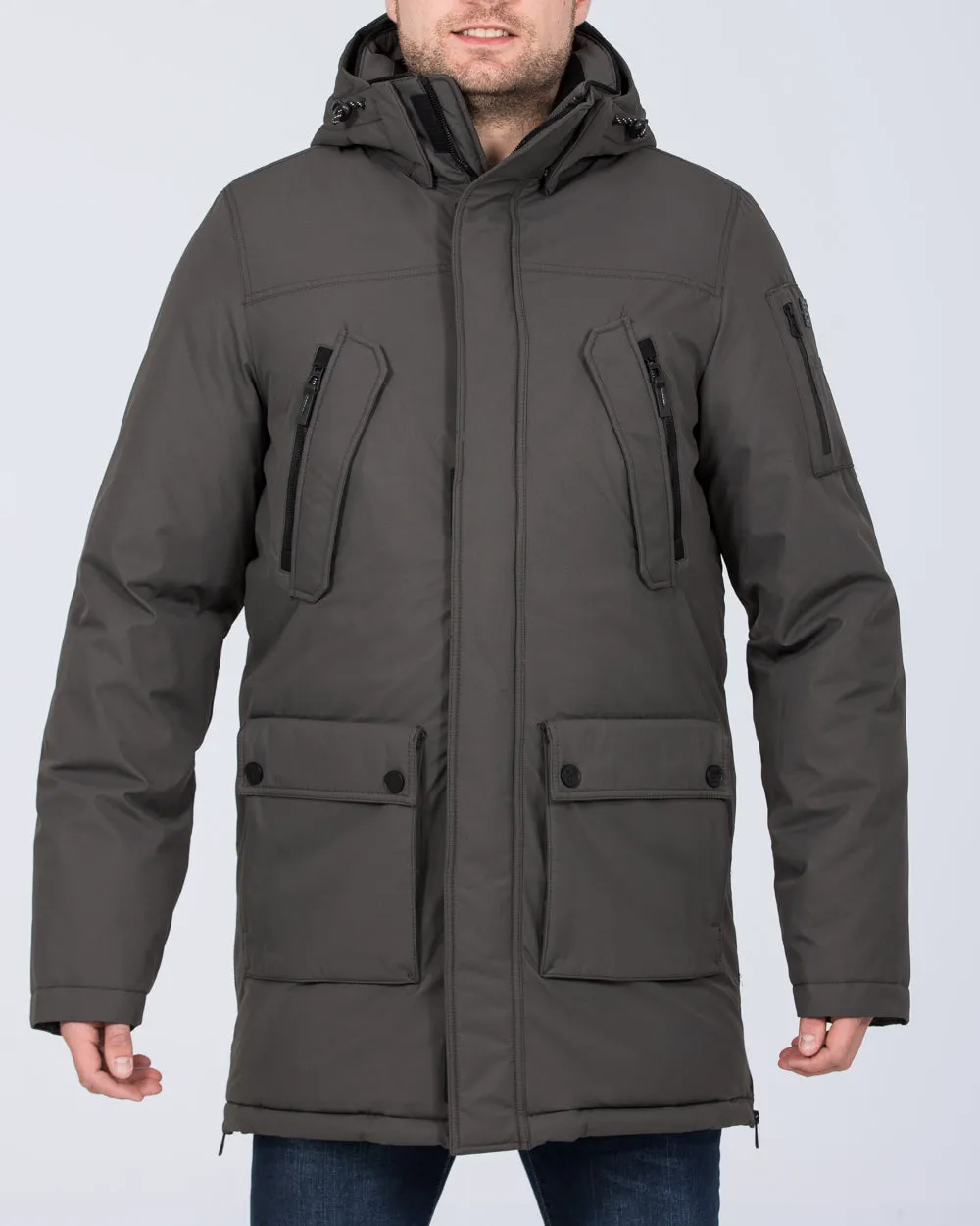 Redpoint Eddy Tall Parka Jacket (grey) breezy style touch