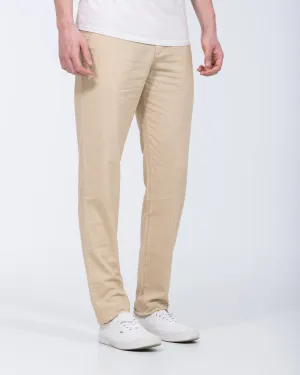Redpoint Halifax Regular Fit Tall Linen Chinos (beige) summer outfit