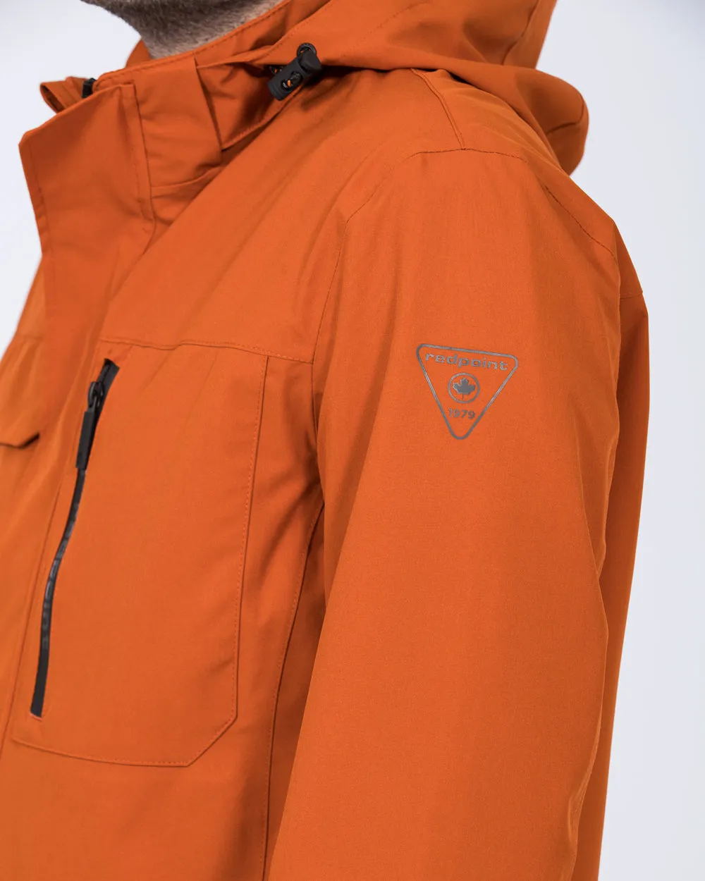 Redpoint Luke Tall Hooded Jacket (terracotta) highland casual style