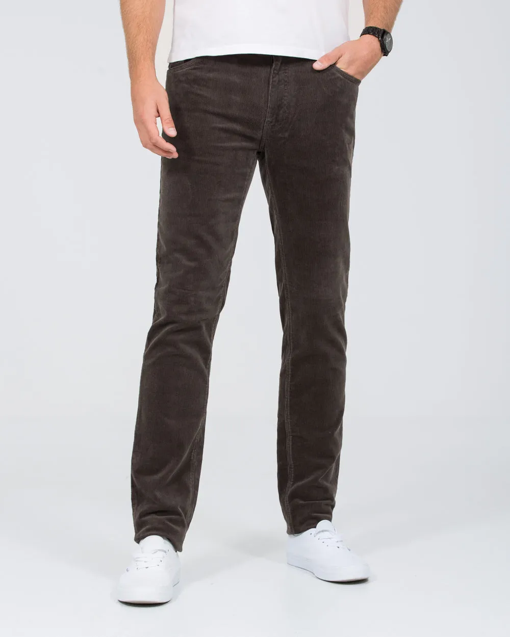 Redpoint Milton Slim Fit Tall Cord Jeans (grey) custom fit