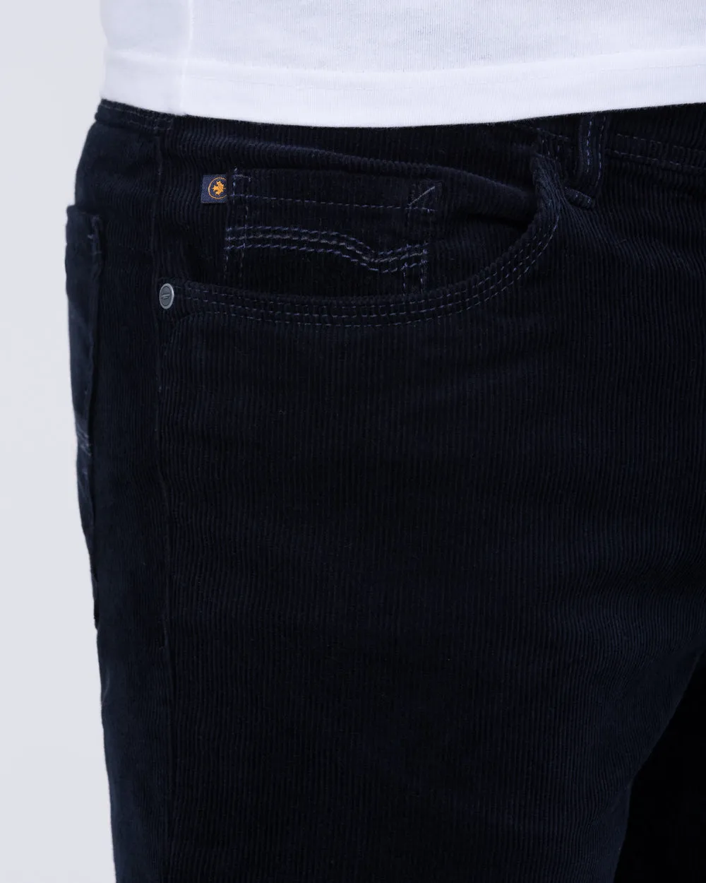 Redpoint Milton Slim Fit Tall Cord Jeans (navy) street look