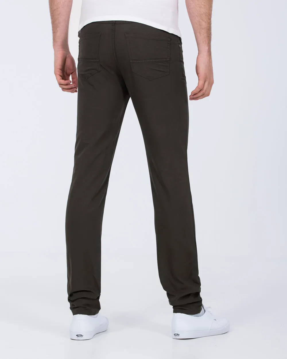 Redpoint Milton Traveller Slim Fit Tall Chinos (olive) body positive