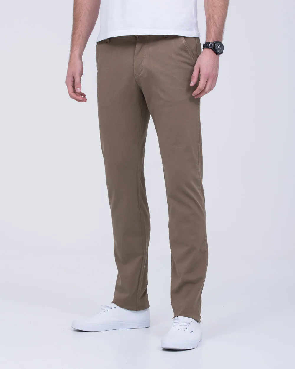Redpoint Odessa Slim Fit Tall Chinos (dark beige) easy fit