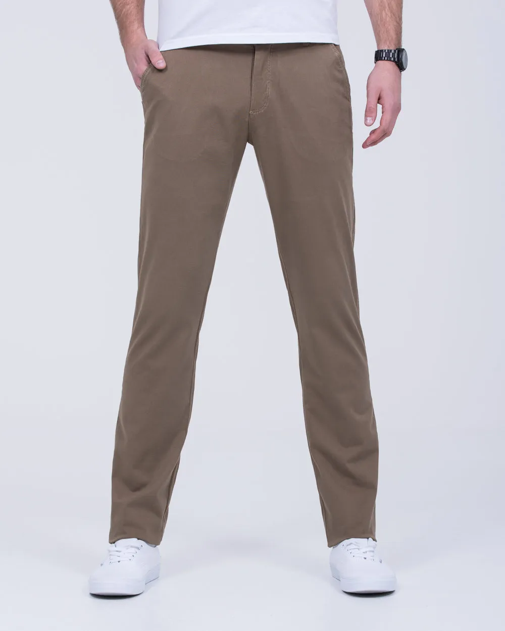Redpoint Odessa Slim Fit Tall Chinos (dark beige) dark tones