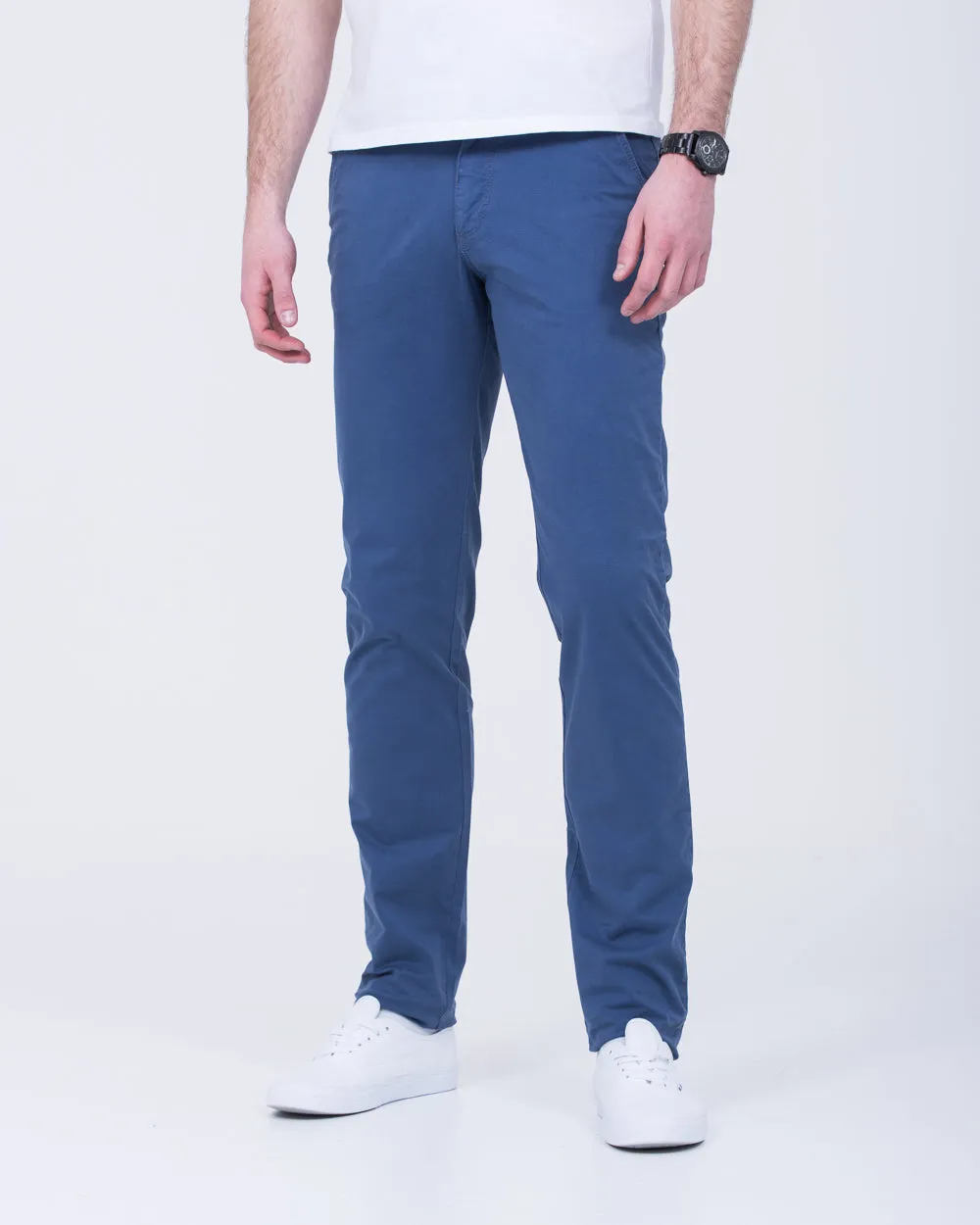 Redpoint Odessa Tall Slim Fit Chinos (blue) clean design