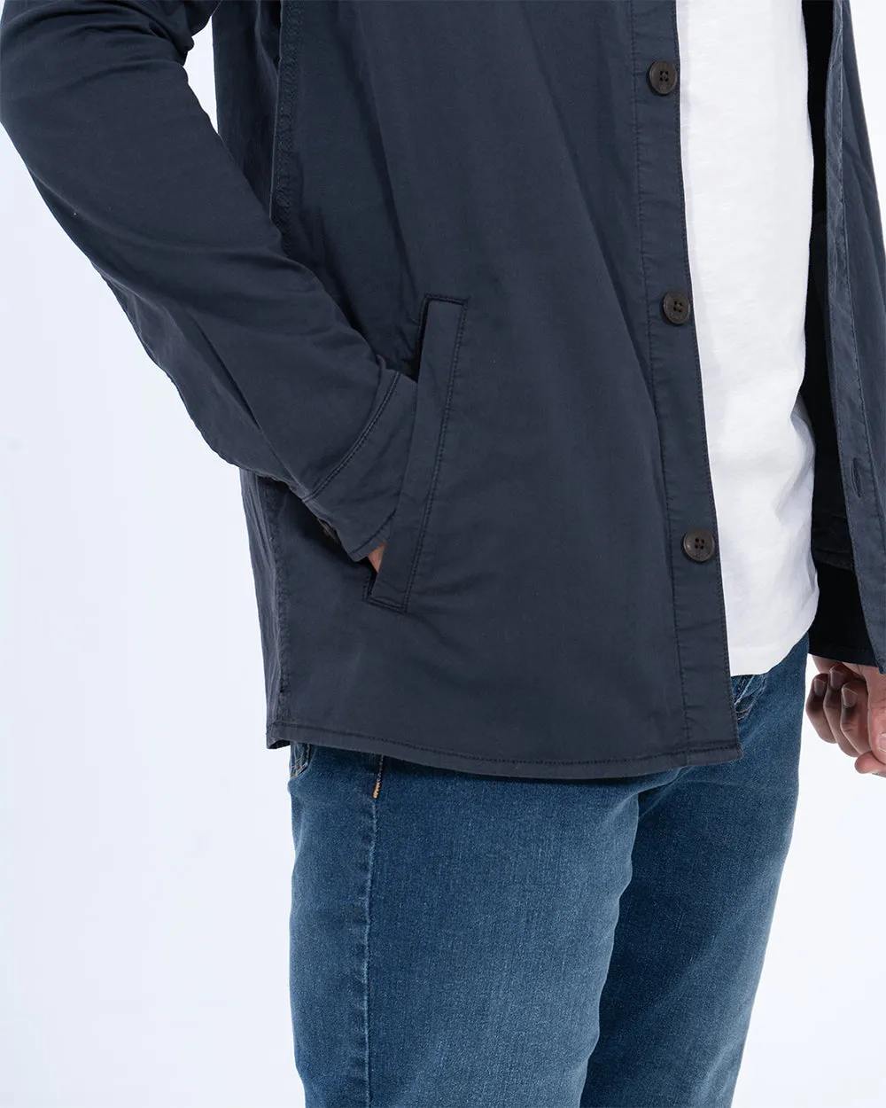 Redpoint Vico Tall Shacket (navy) road test fit