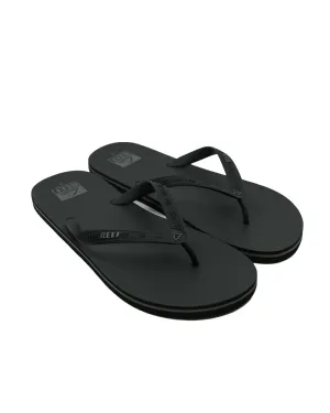 Reef Seaside Flip Flops (black) Eco sole