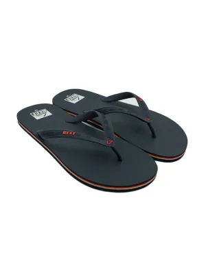 Reef Seaside Flip Flops (navy/orange) Safety guard