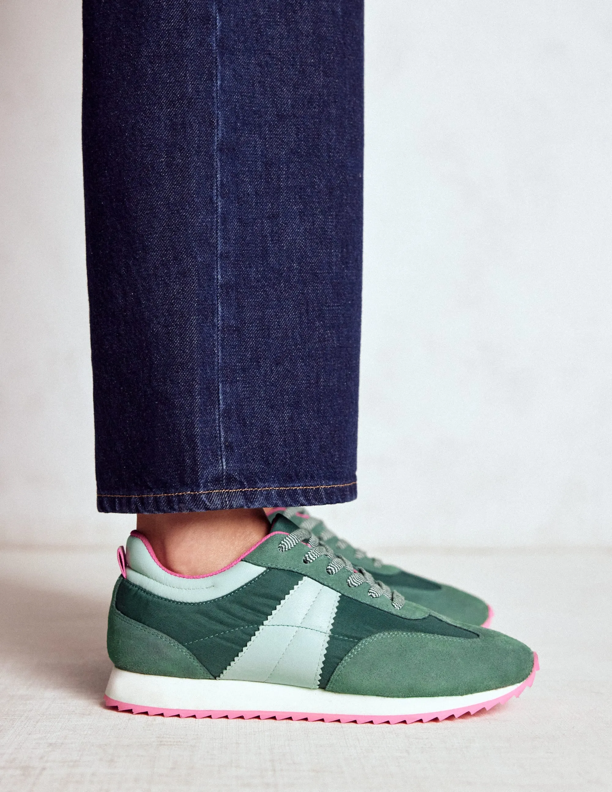 Retro Runner Trainer-Green tone pop