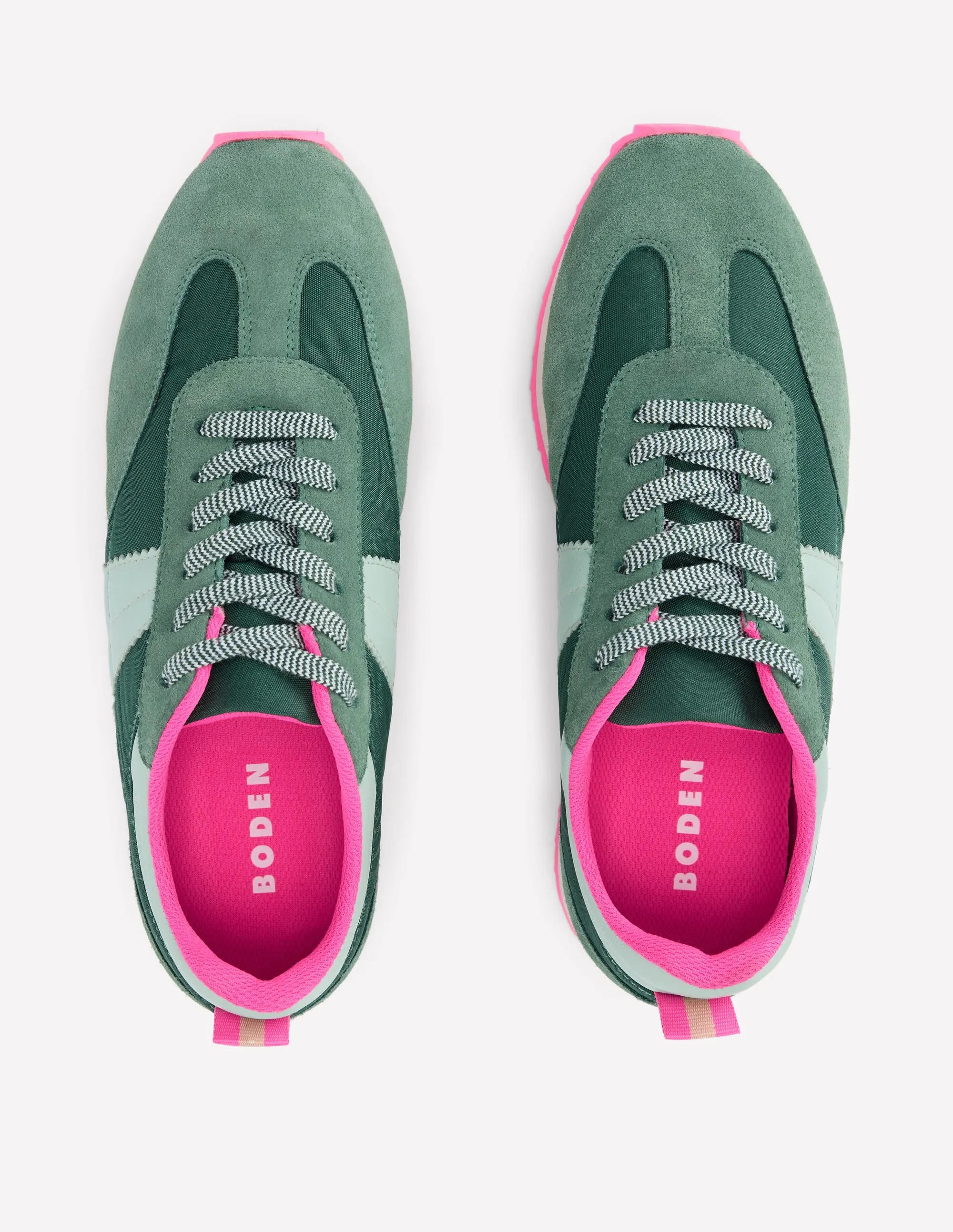 Retro Runner Trainer-Green long trip