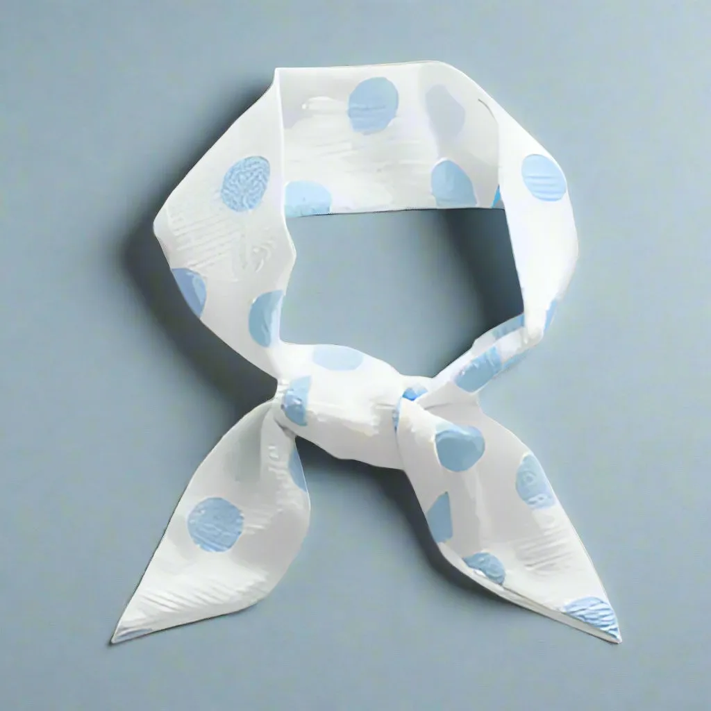 Retro Skinny Neck Scarf in Three Colors coastal style