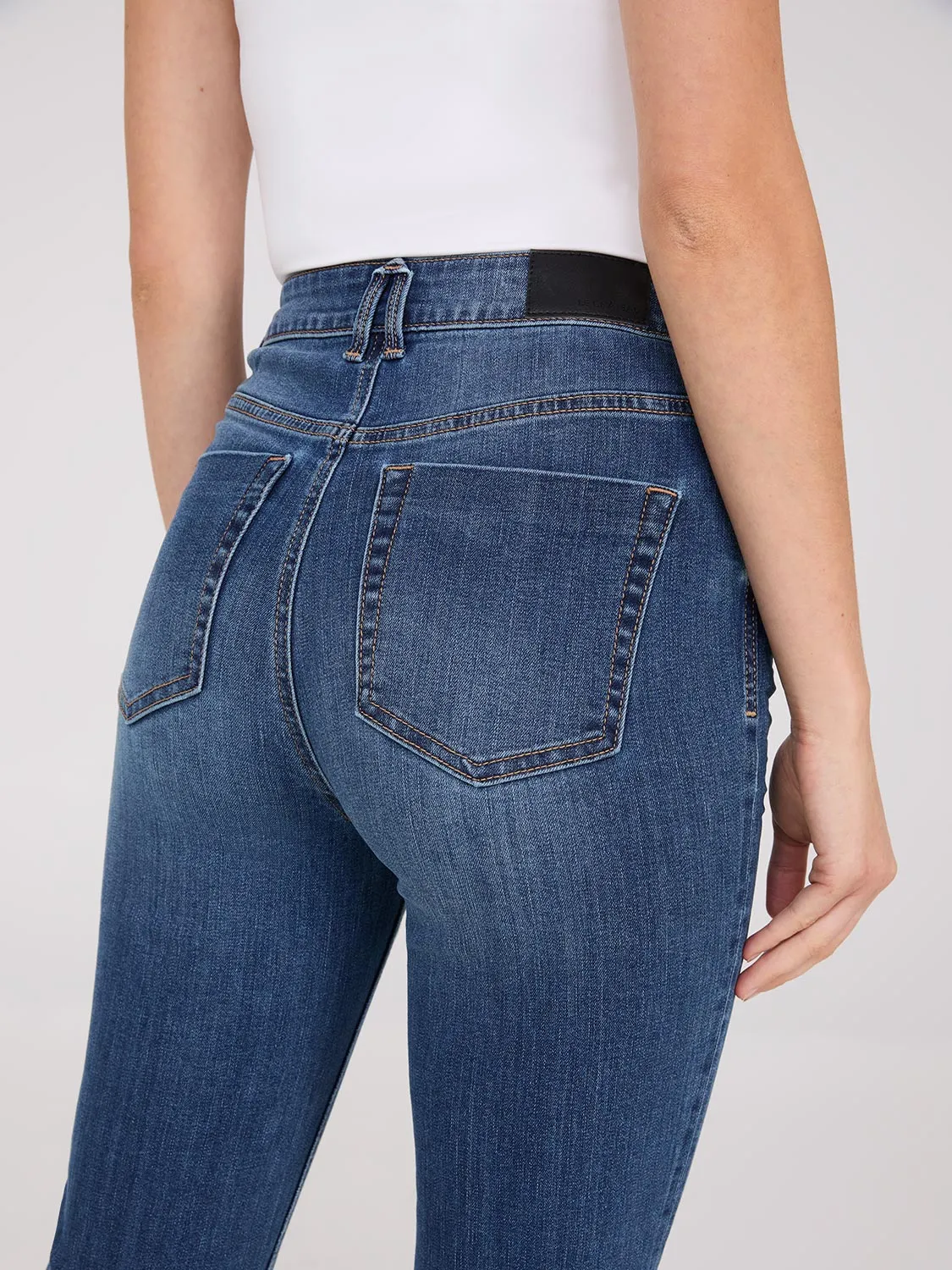 Rhinestone Embellished Slim Leg Jeans comfort breathable