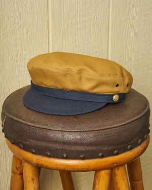 Roll Up Yacht Cap in Khaki explorer feel