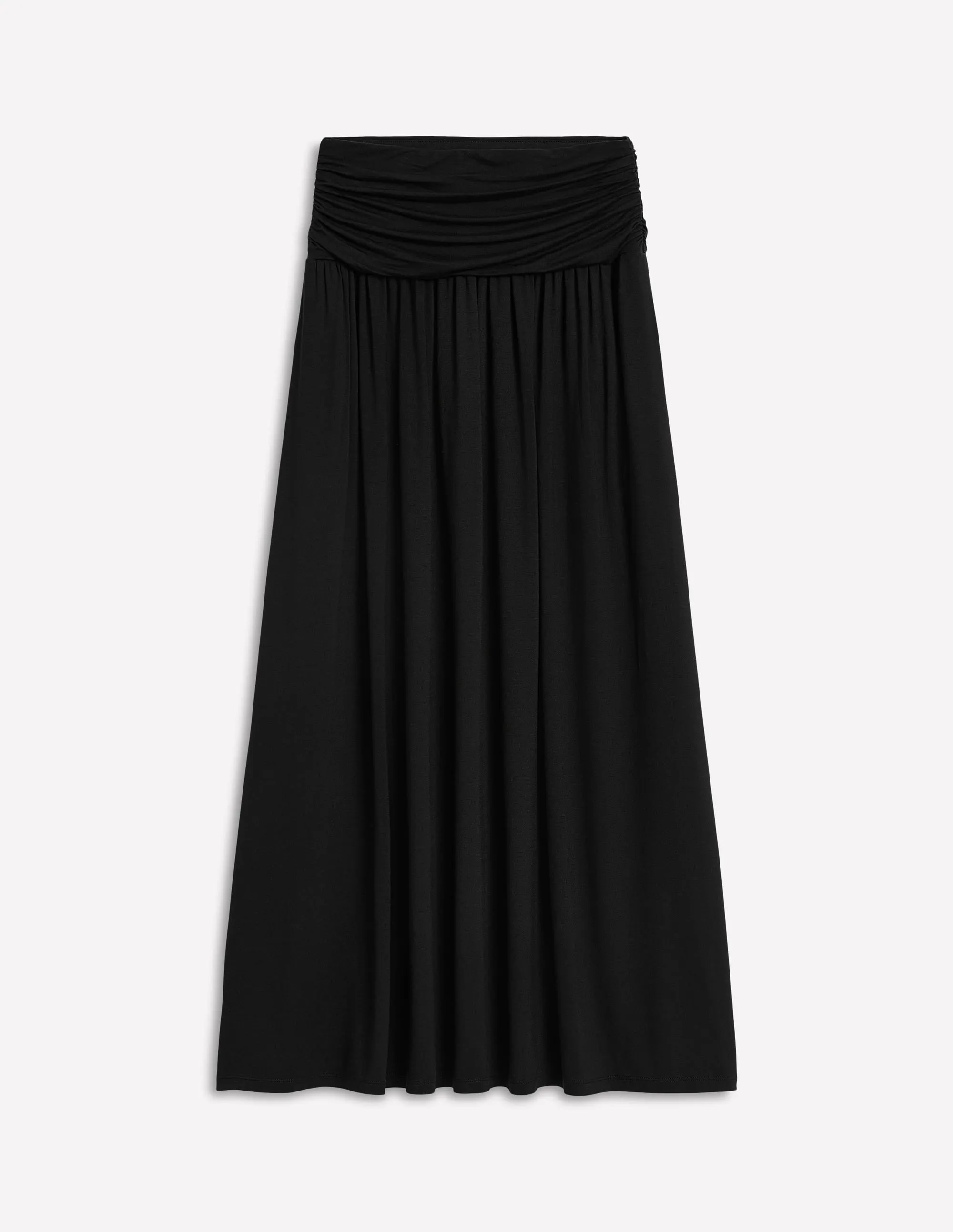 Rosaline Jersey Skirt-Black soft texture