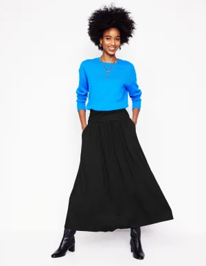 Rosaline Jersey Skirt-Black summer fresh
