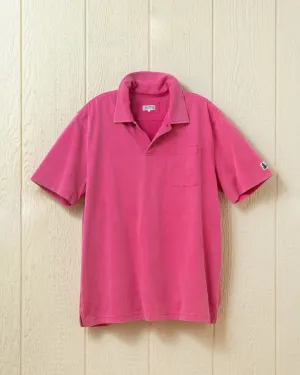 Salt Washed Polo in Faded Red dinner ready