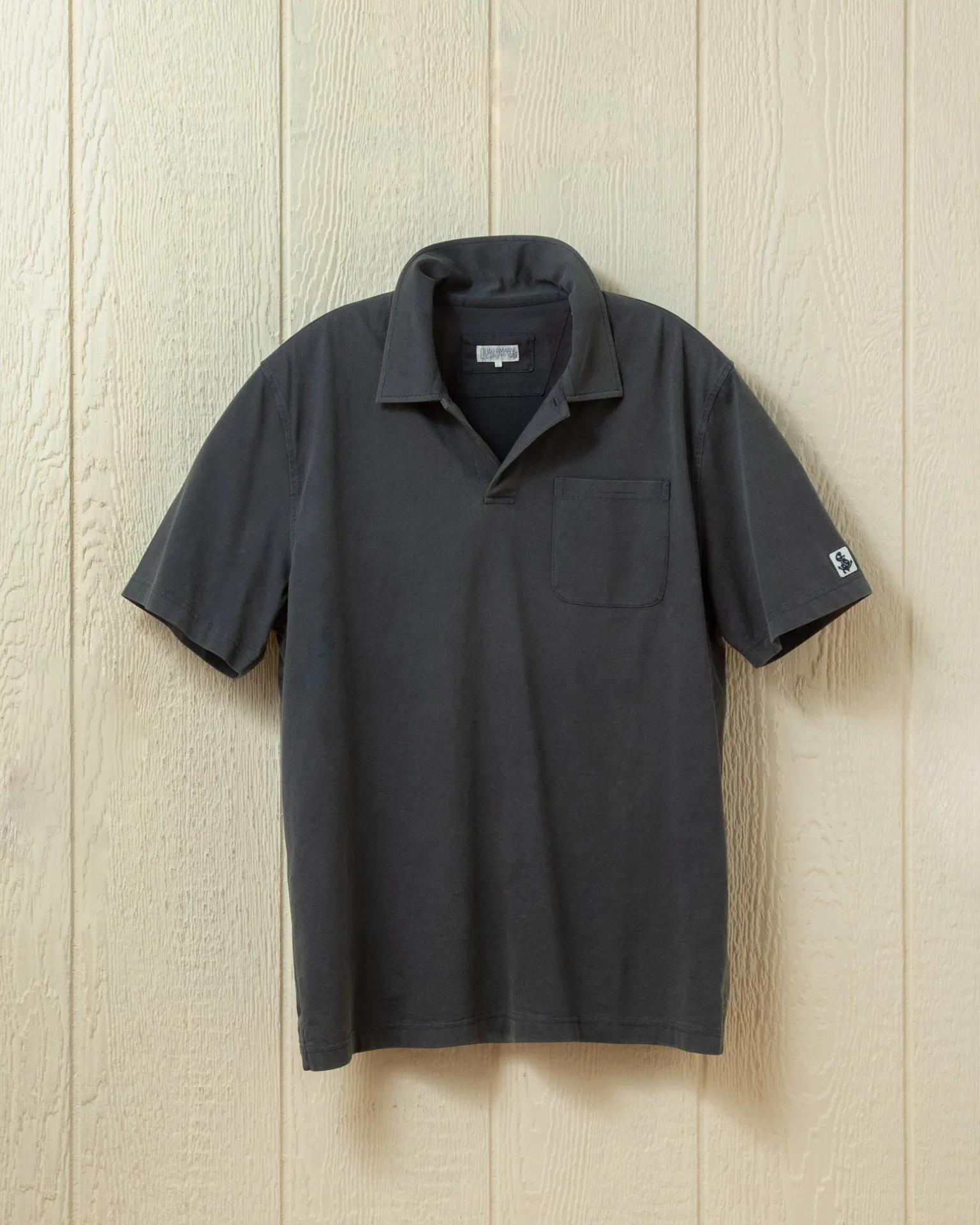 Salt Washed Polo in Graphite weekend set