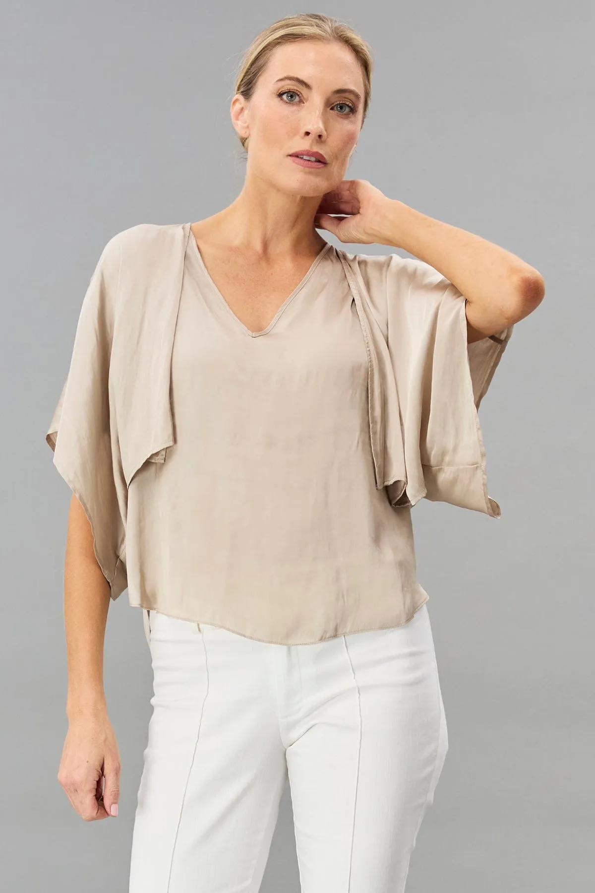 Satin Bolero spring chill shell