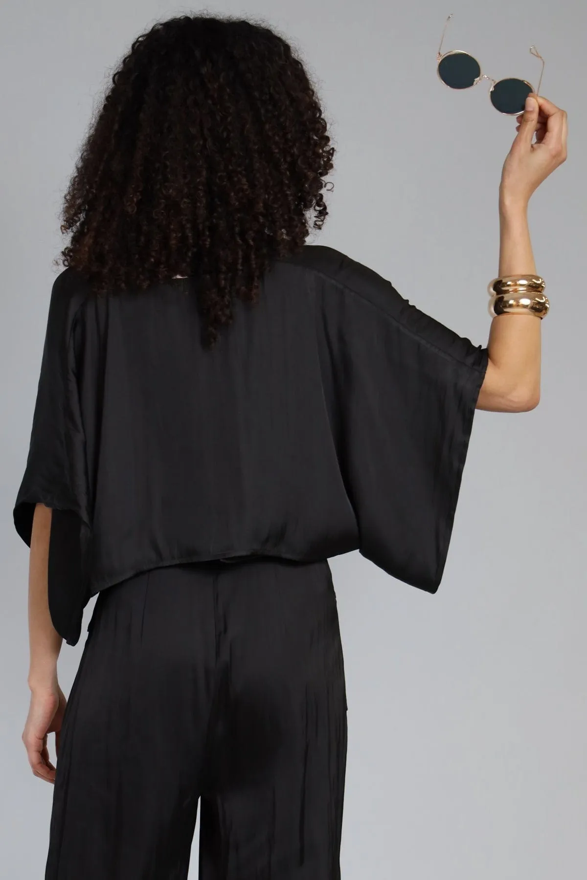 Satin Bolero effortless outdoor style