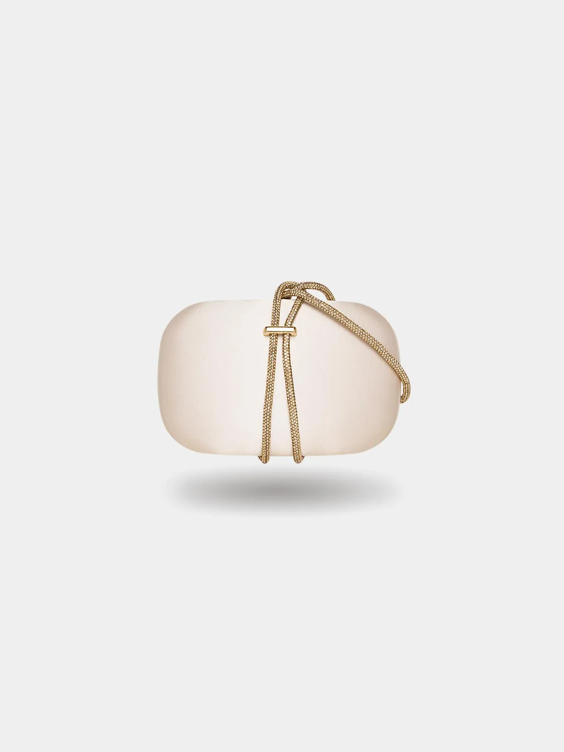 Satin Minaudiere With Jewelled Handle urban fashion
