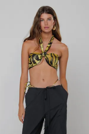 Scarf Top in Lioness travel ready
