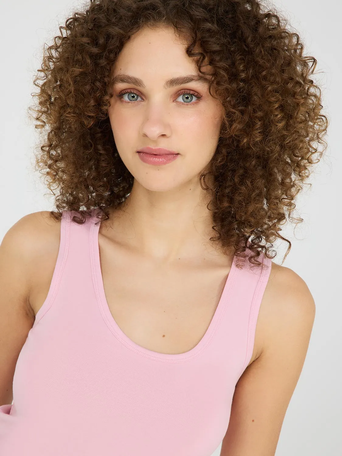 Scoop Neck Jersey Tank Top everyday ease