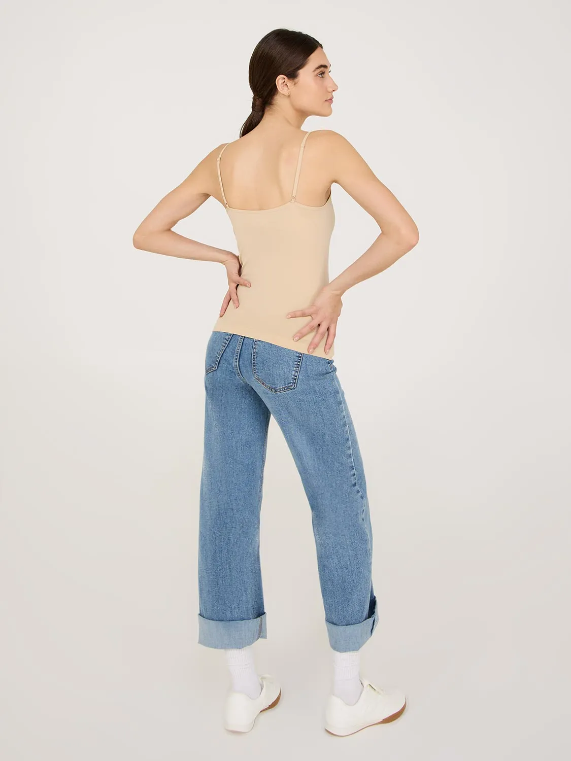 Scoop Neck Seamless Tank Top travel soft