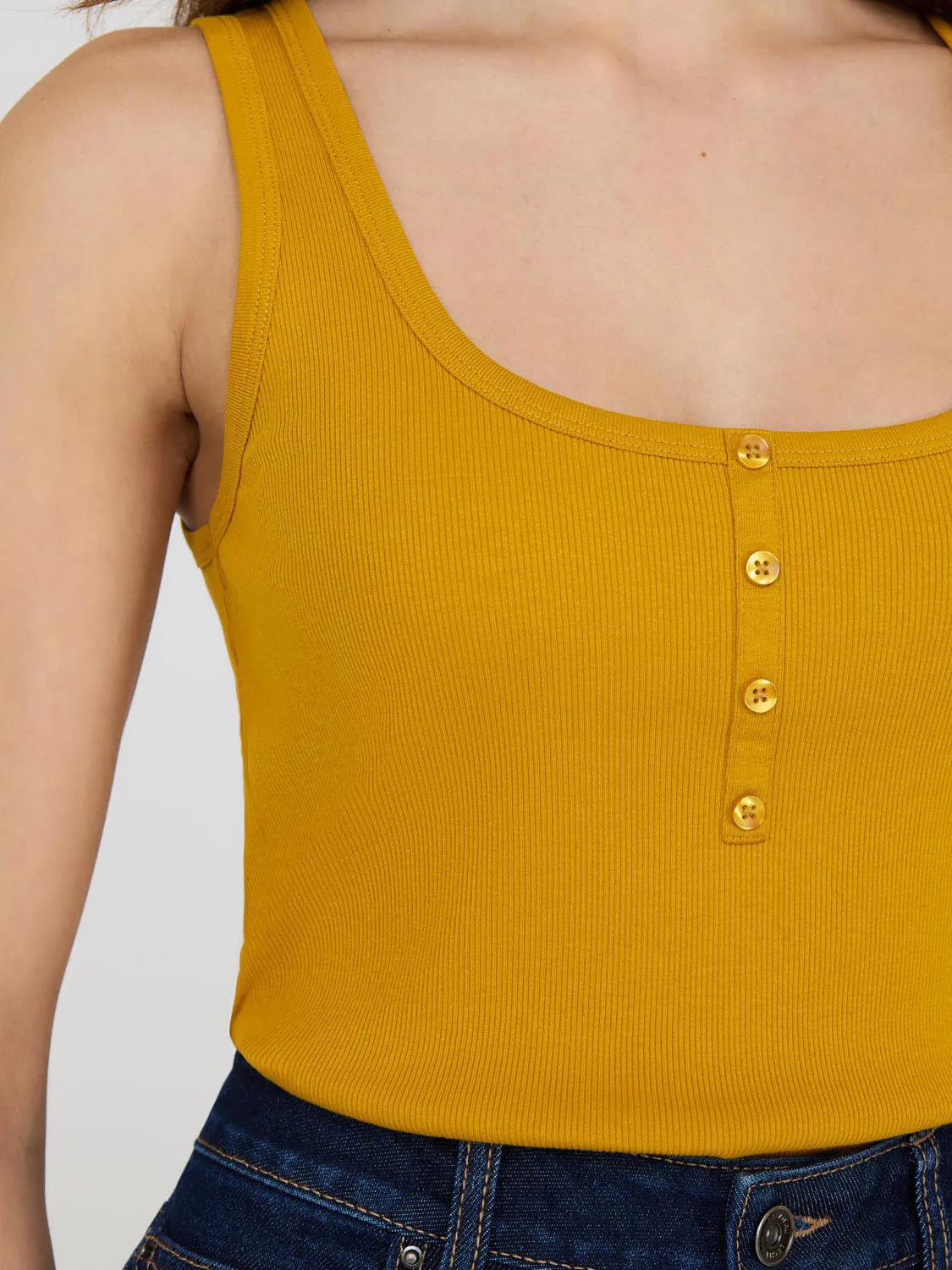 Scoop Neck Sleeveless Ribbed Top chill vibe
