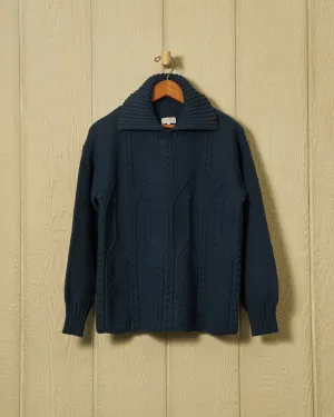 Shoreline Sweater in Navy weekend staple