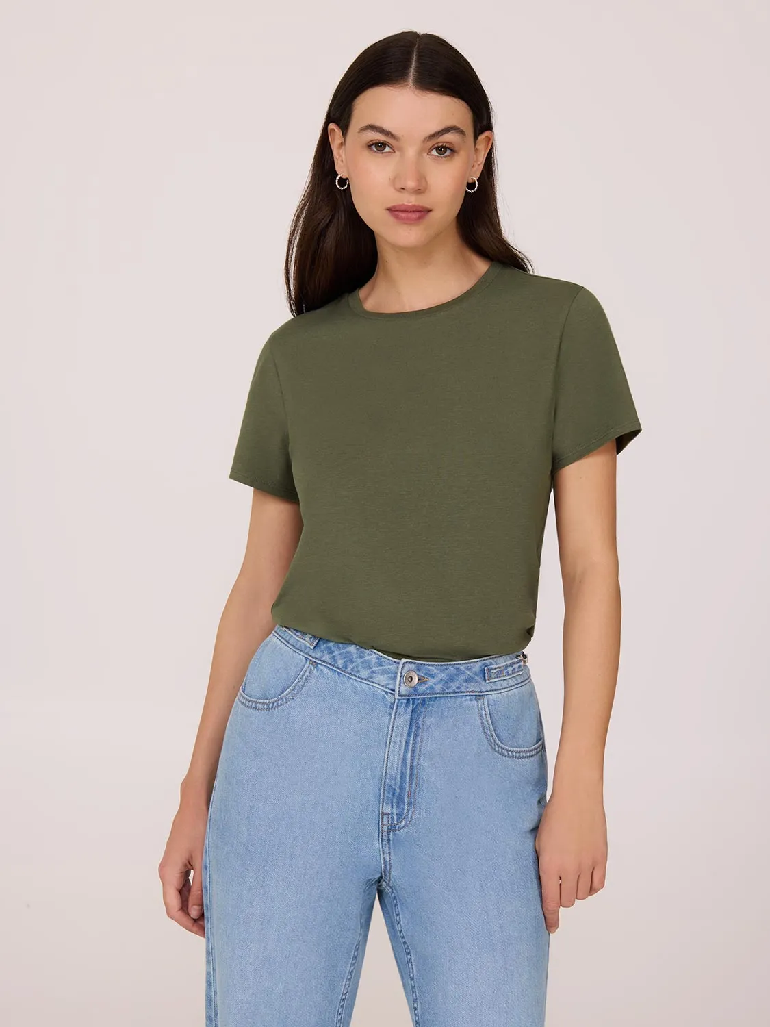 Short Sleeve Screw Neck T-Shirt All Time Look