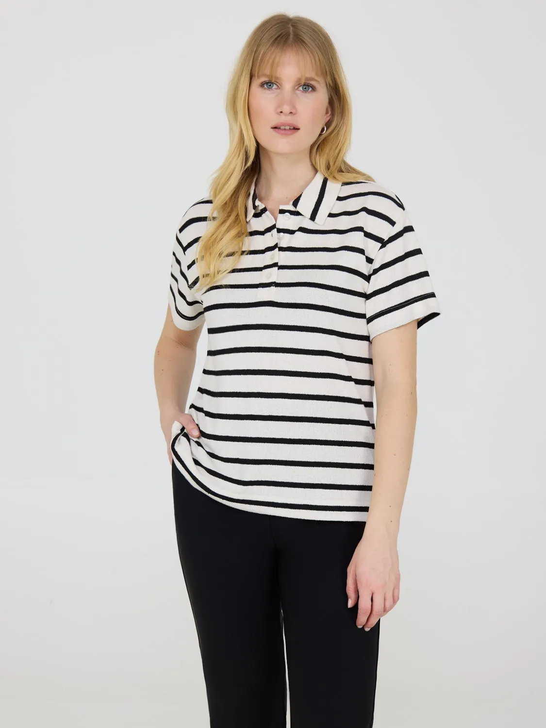 Short Sleeve Striped Polo Shirt Style Goals