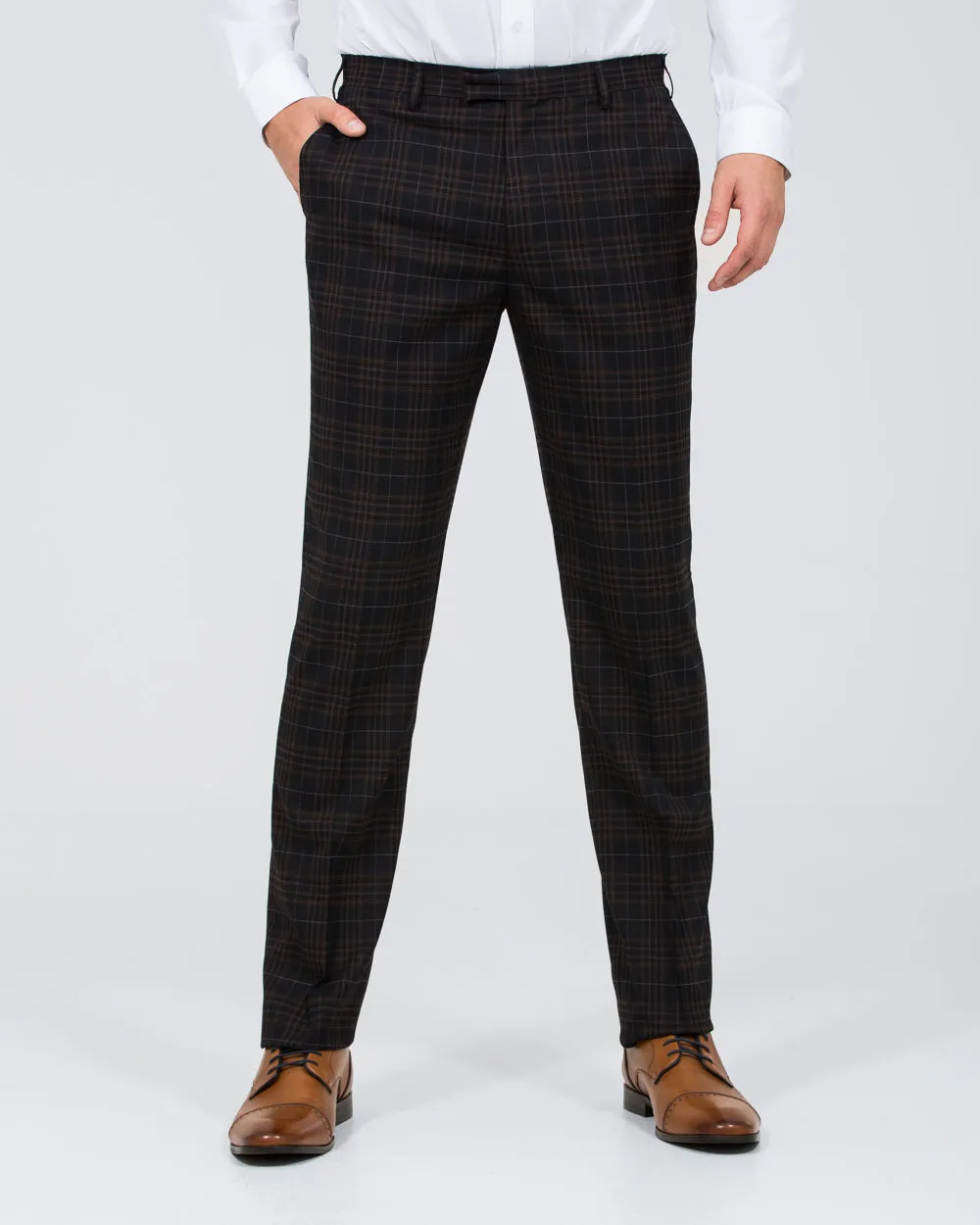 Skopes Alton Tall Suit Trousers (brown/blue/black) eco dyeing