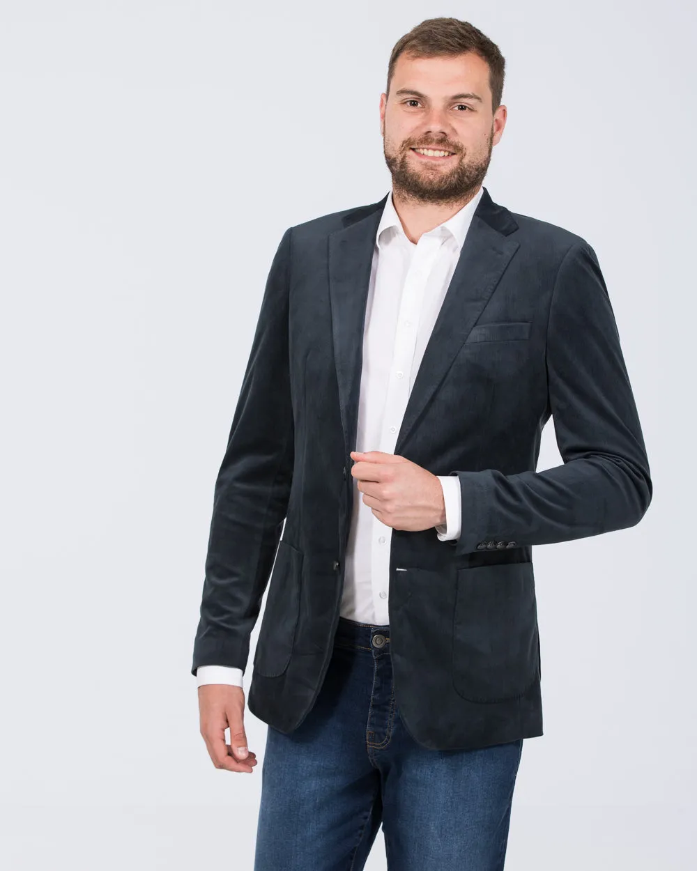 Skopes Atkinson Slim Fit Tall Cord Blazer (teal) dress smart