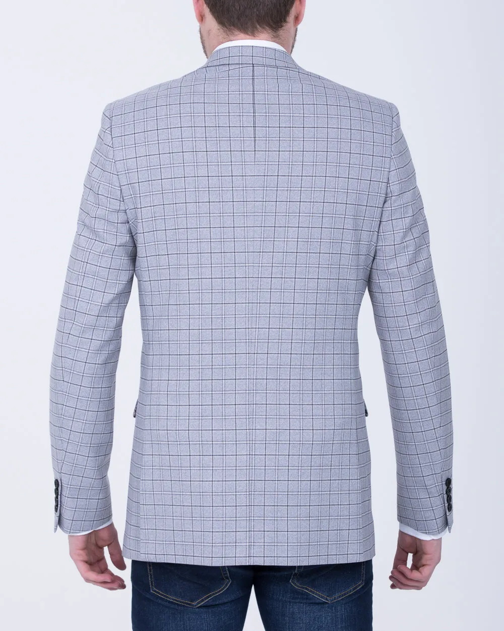 Skopes Brook Checked Blazer (silver/grey) culture sharp