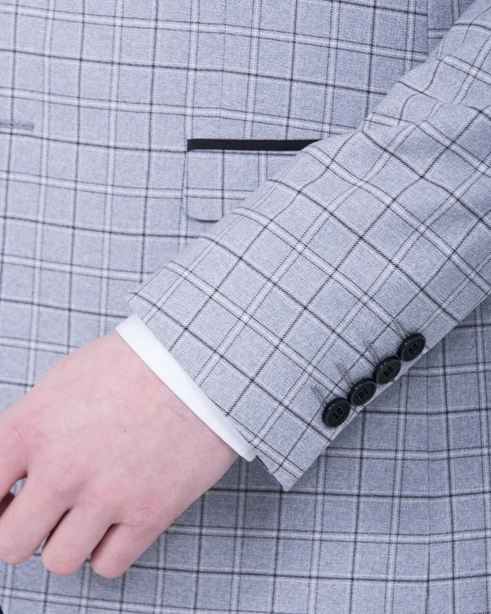 Skopes Brook Checked Blazer (silver/grey) occasion ready