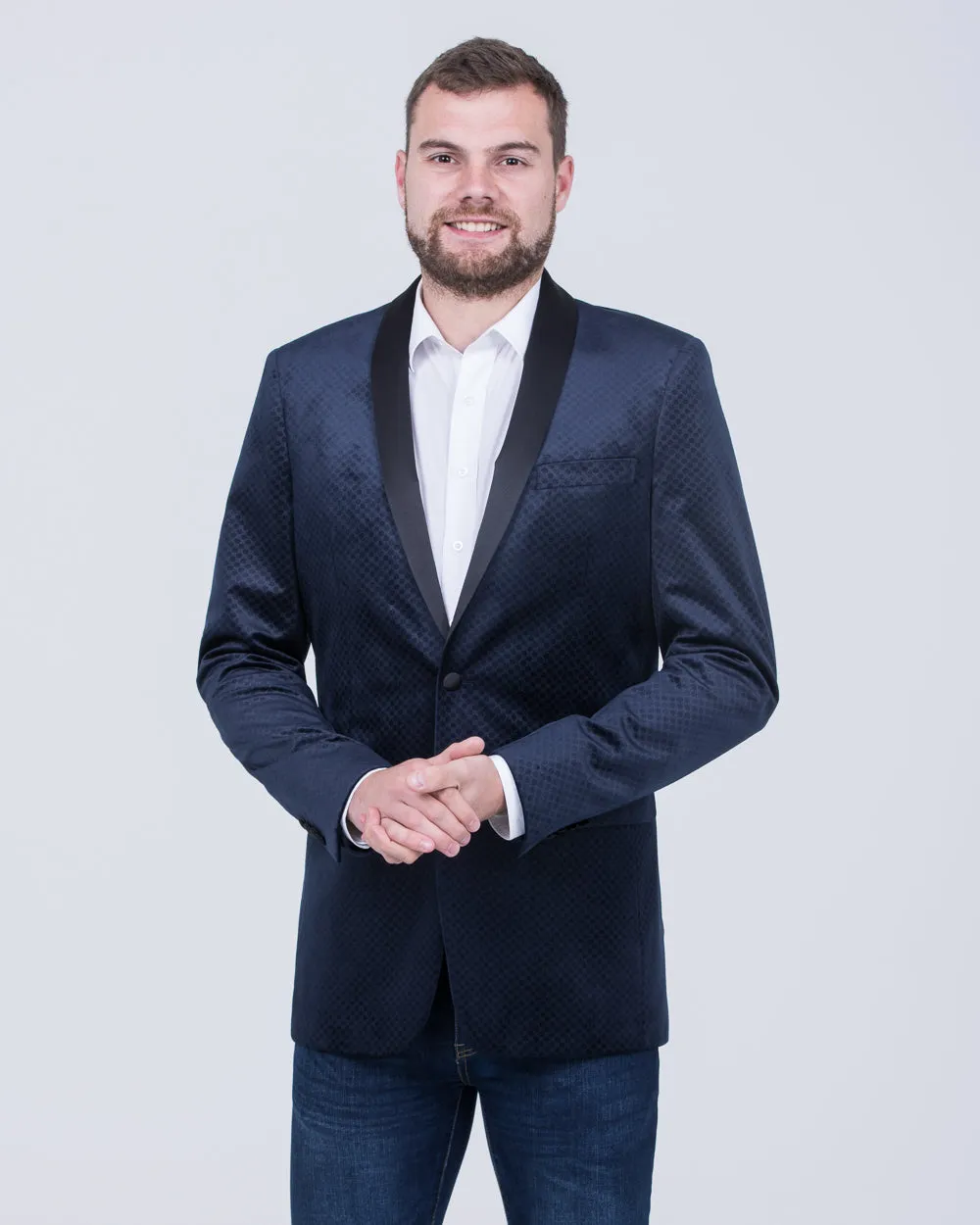 Skopes Burren Tall Geometric Print Blazer (navy/gold) power look