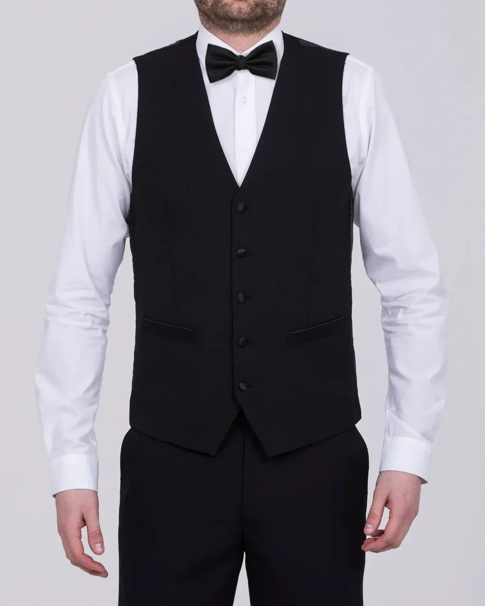 Skopes Cavendish Regular Fit Tall Dinner Waistcoat (black) casual elegance