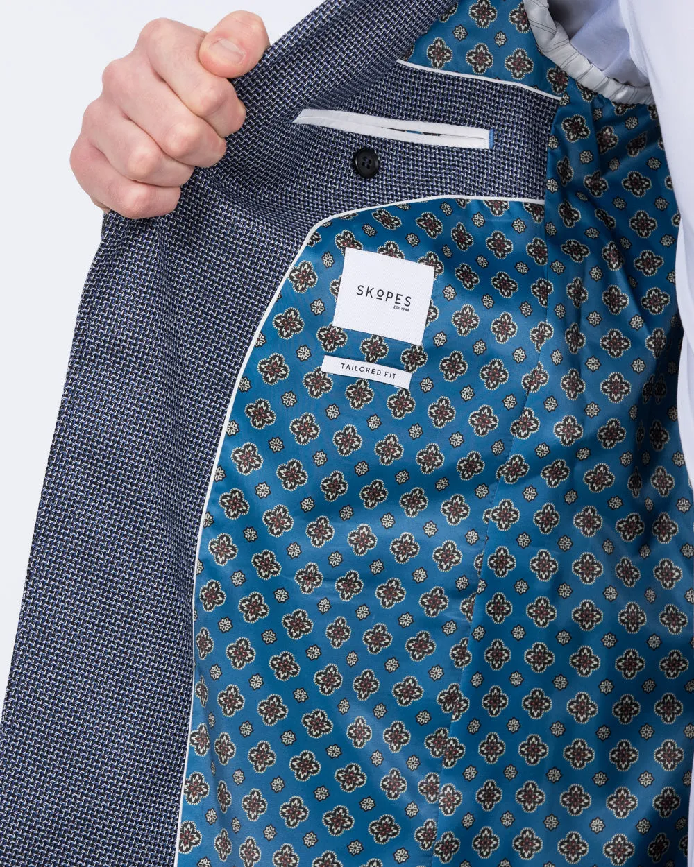 Skopes Doug Tall Textured Blazer (navy) stylish tone