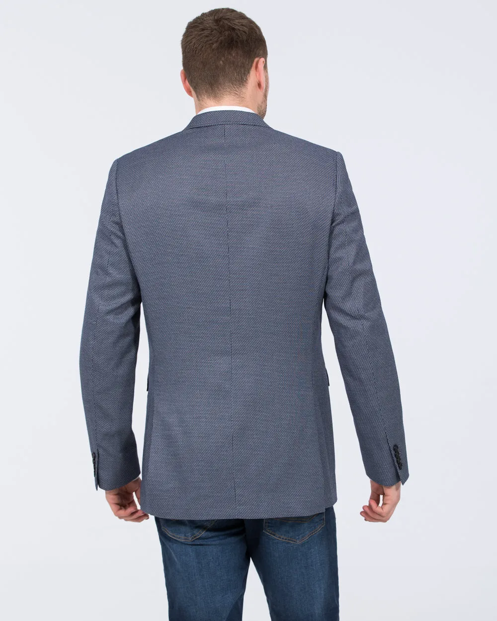 Skopes Doug Tall Textured Blazer (navy) effortless edge
