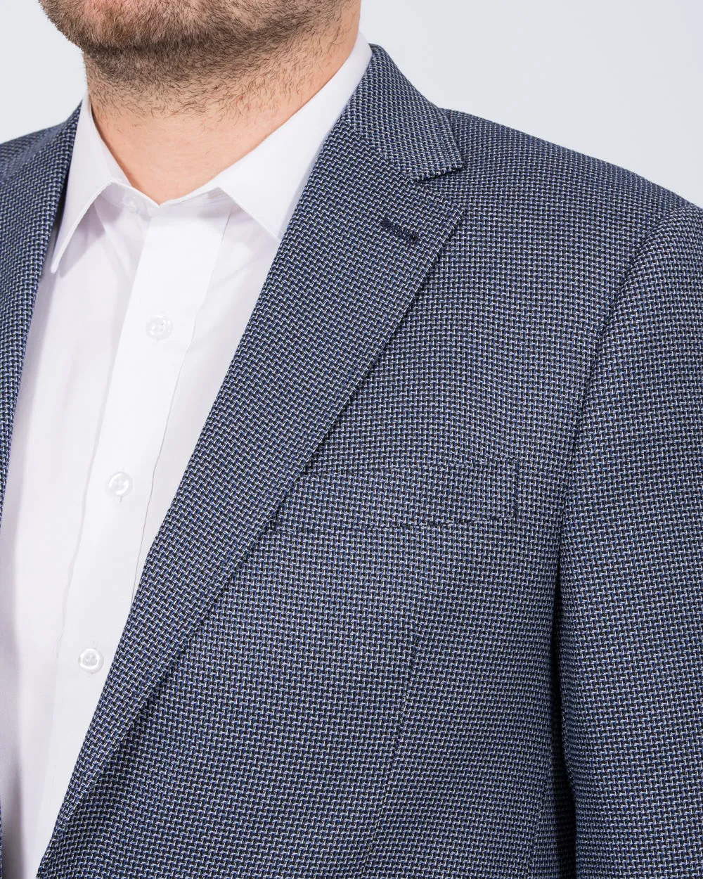 Skopes Doug Tall Textured Blazer (navy) calm smart